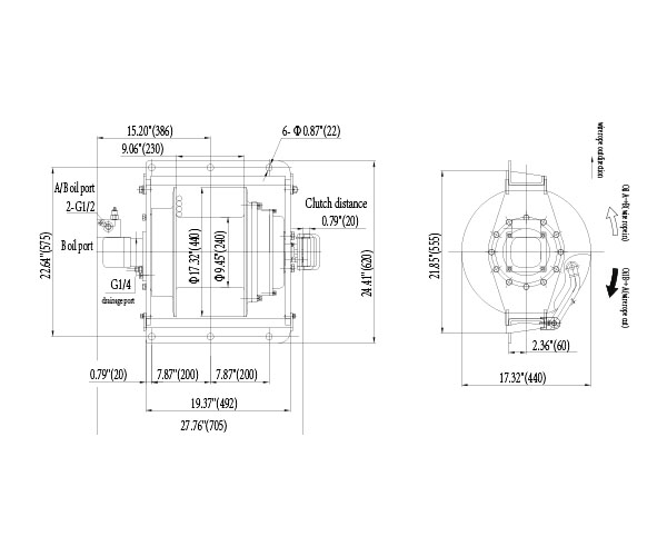 Novawinch HW-100H/NH Hydraulic winch schematics